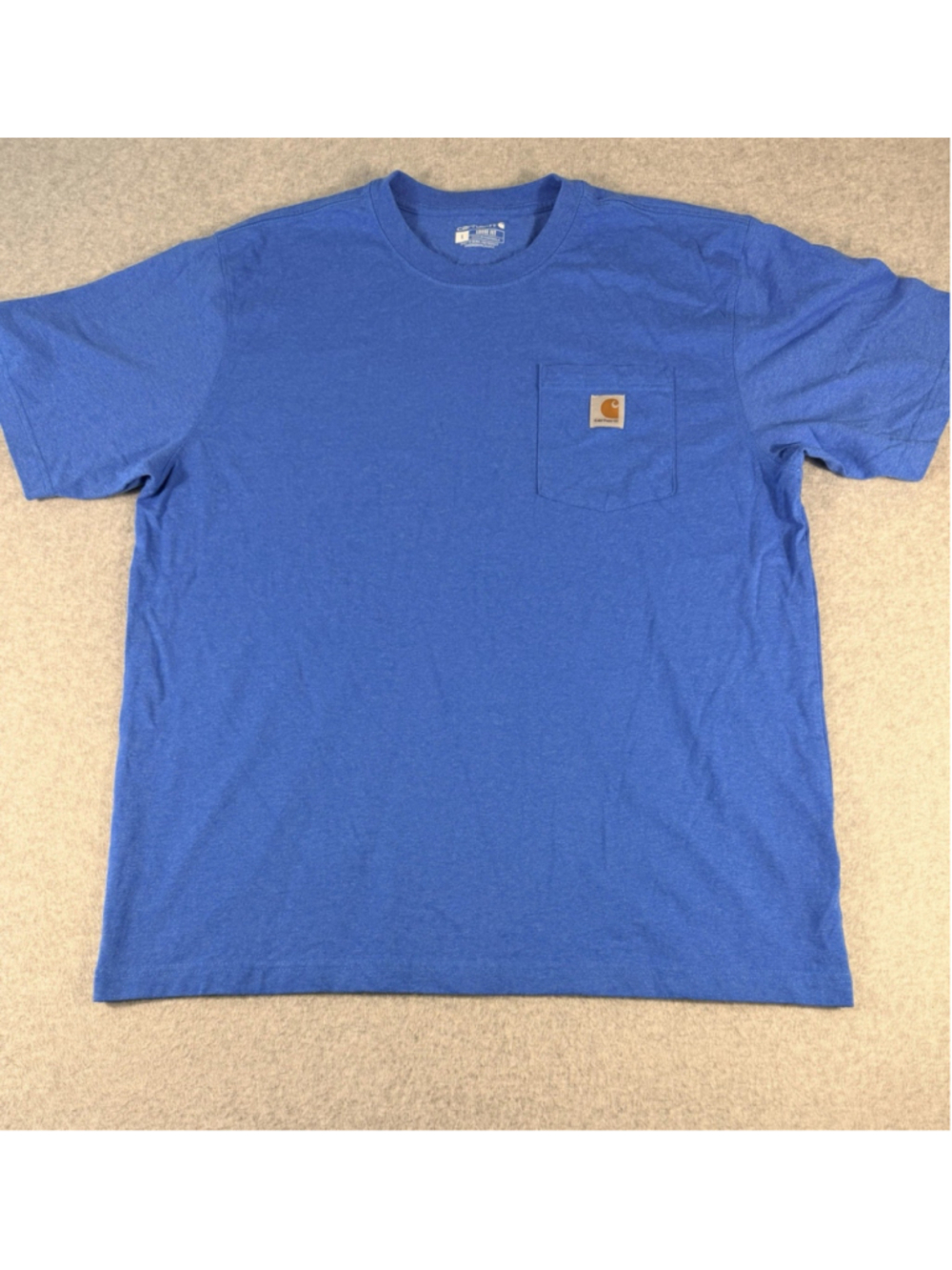 Carhartt Loose Fit Pocket T Shirt Men’s Large Blue Short Sleeve Logo Tee
